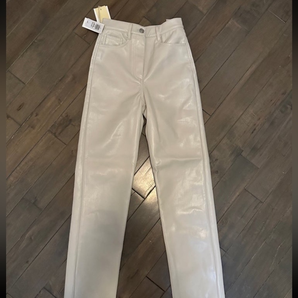 Aritzia iconic Melina super high waited faux leather pants